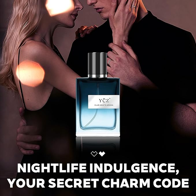 Ycz CLUB GENT'S AROMA, 1.7oz(50ml), Man Perfume, Nightclub Essential Fragrance, Long Lasting Cologne for Men with Aromatic Woody Notes of Aldehyde, Ginger, Mint, and Lemon