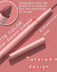 evpct Mauve Red Matte Creamy Retractable Lip Liner Pencils for Shaping & Sculpting Lips, Lip Pencils for Women Long Lasting Waterproof Rich Lip Colors Liner Crayon Lipstick delineador de labios 08