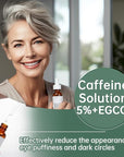 Caffeine eye serum for reducing