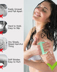 Silicone Body Scrubber, Exfoliating Body Wash Scrubbers Exfoliator, Shower Body Brush for Effective Showering Exfoliation and Gentle Massage (Green)