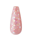 KISS Jelly Fantasy On-Trend Translucent Nails, Long Sculpted Glue-On Fake Nails Kit, Style “Be Jelly”, with Pink Gel Nail Glue, Mini Nail File, Manicure Stick, & 28 Glue On Nails