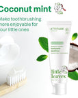 ATTITUDE Fluoride-Free Toothpaste, Plant- and Mineral-Based Ingredients, Vegan, Cruelty-Free and Sugar-Free, Coconut and Mint 4.2 Oz