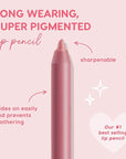 ColourPop Lippie Lip Pencil - High-Pigment, Long-Lasting Lip Liner - Sharpenable Lip Liner Pencil for High-Impact Lip Color - Vegan, Cream Formula with Precise Application - Good N Plenty (0.04 oz)