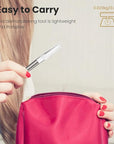 Dermaplaning Tool for Face Exfoliation, with 20 Replaceable Blades, Facial Shaver/Eyebrow Razor, Peach Fuzz Removal Eyebrow Shaper for Women, Easy to Use Dermaplaner Help Exfoliate and Smooth Skin