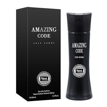 Hybrid & Company Amazing Code For Men Pour Homme Eau de Toilette Vaporisateur Natural Spray 3.4 Fl Oz