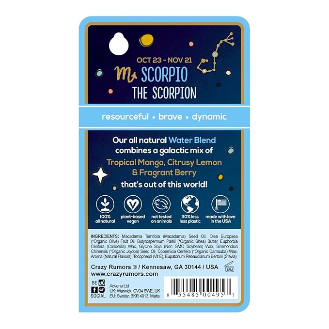 Crazy Rumors Scorpio Zodiac All Natural, Blend