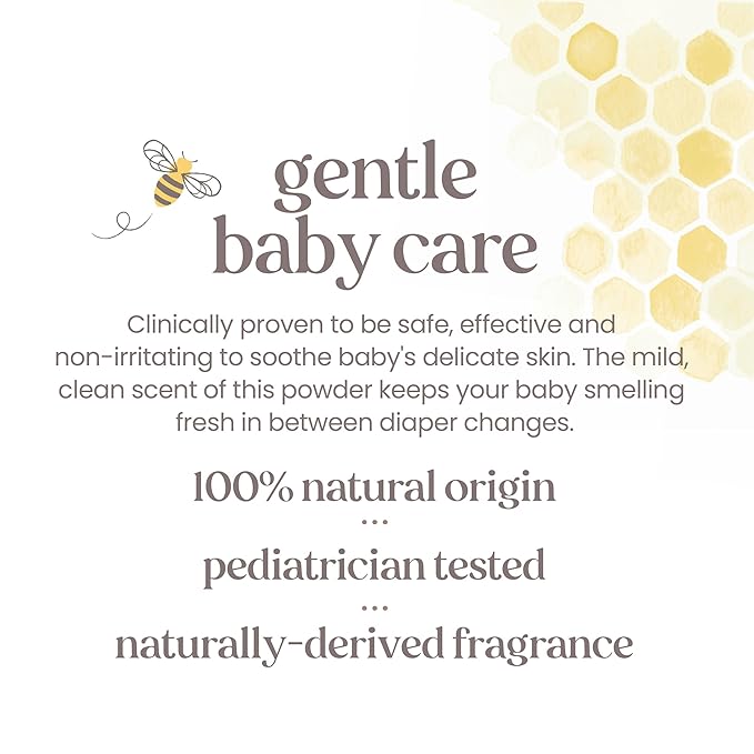 Burt's Bees Baby Dusting Powder, 100% Natural Origin, Talc-Free, Pediatrician Tested, 7.5 Ounces, Pack of 3, Pack May Vary