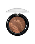 LAURA GELLER NEW YORK Award-Winning Baked Balance-n-Brighten To Go Travel Size Color Correcting Powder Foundation - Deep - Buildable Light to Medium Coverage - Demi-Matte Natural