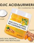 Turmeric kojic acid cleansing pads,