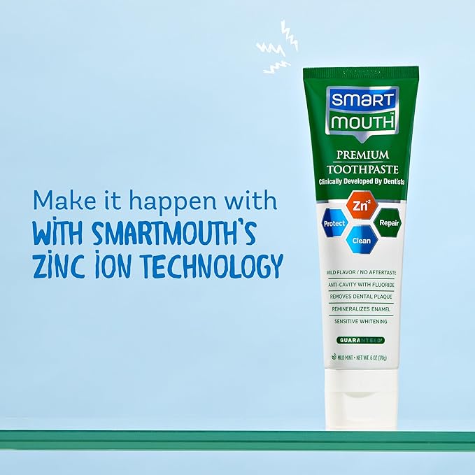 SmartMouth Premium Toothpaste for Elite Oral Health Protection, 6 oz, 4-Pack