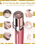 Gurelax Facial Hair Remover for Women (with 2 x Replacement Heads) - Hair Removal Device As a Gift for Mom/Wife/Girlfriend