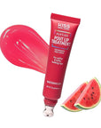 KISS NEW YORK Peptide Lip Treatment, Hydrating & Non-Sticky Tinted Plumping Balm, Shea Butter Castor Oil & Squalane Reduces Look of Fine Lines, Softer & Fuller Lips with Cooling Metal Tip (Watermelon)