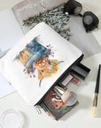 Western cosmetic bag highland cow