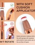 LANGMANNI Liquid Contour Beauty Wand, Face Concealer Contouring,Highlighter,Blusher Blush+#05 Highlighter)