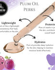 Naturevibe Botanicals Plum Oil 32 Ounces | 100% Pure and Natural | Great for Skin Care and Hair Care