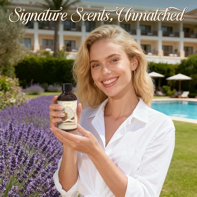 SALUBRITO Hotel Essential Oil, Ritz Carlton Provence Fragrance Oil - Inspired by 5 Star Hotel, 4 Fl.Oz (120ml), Luxury Gift for Women, Men, Strong Scented Oil for Diffuser, Candle & Soap Making