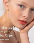 PLAT LIPS 913 PLASTIC ORANGE, Lip & Cheek, Lightweight, Naturally Dewy+ Glowy Finish, Blendable & Buildable Formula (1.2g, 0.003 oz.)