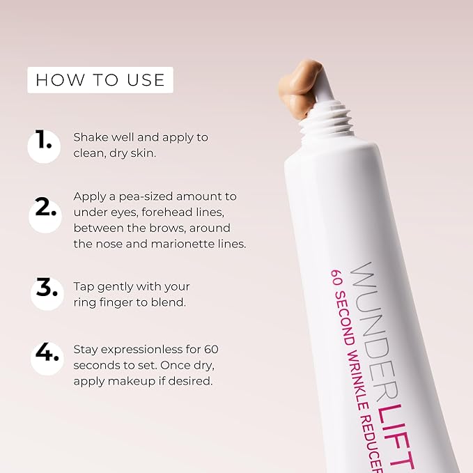 Wunderbrow Waterproof Eyebrow Gel and Wunderlift Wrinkle Reducer Serum, Instantly fills, lifts and refreshes brows and eyes, Shade Brunette, Vegan and Cruelty-Free