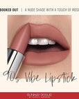 Runway Rogue 90s Vibe Lipstick, Moisturizing Matte Nude/Light-Rose Lipstick, ‘Booked Out’
