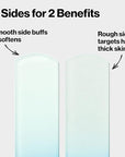 Revlon Bacteria Shield Glass Foot Buffer with Anti-Bacterial Technology, Two Surfaces to Exfoliates & Smoothes Skin, Self-Clean & Fully Recyclable