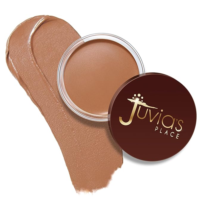 Juvia's Place Bronzed Cream Bronzer - Honey - Smooth Cream Bronzer Pot for Sun-Kissed Glow & Warmth, Buildable & Blendable Makeup Contour with Long-Lasting Matte Shimmer Finish, Highly Pigmented