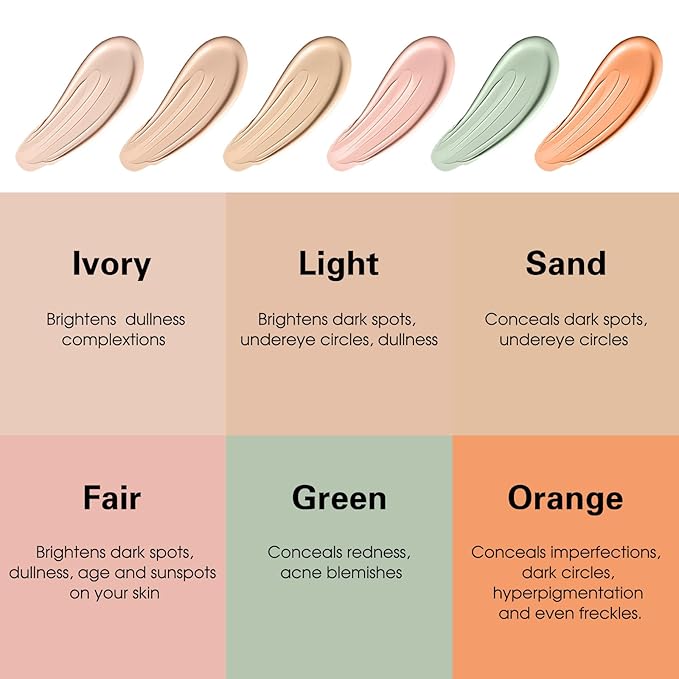 UCANBE Liquid Concealer Stick, Conceals, Covers, Highlights, Medium - Orange