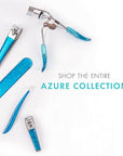 TRIM Azure Collection Slant Tip Tweezer – Precision-Ground Tips Grasp Even The Finest Hairs – Angled to Align with The Brow's Natural Arch – Calibrated Tension for More Control – Stainless Steel