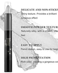 Boobeen Eyeshadow Stick Pencil Crayon Waterproof Cream Eyeshadow Glitter Eye Makeup, Easy to Use (02# + 08#)