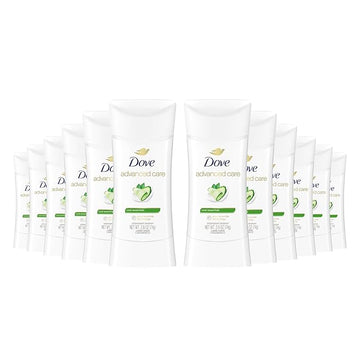 Dove Advanced Care Anti Deo Stick Cool Essentials Pack of 12 for helping your skin barrier repair after shaving 72 h odor control and all-day sweat protection with Pro Ceramide Technology 2.6 oz