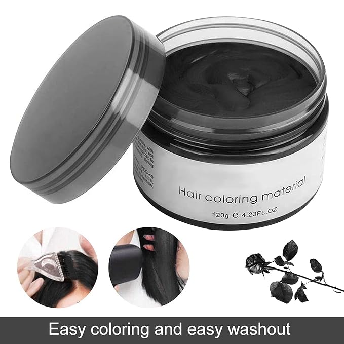 Black Temporary Hair Color,Natural Hair