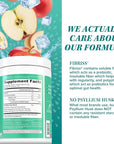 Fiber Supplement Colon Cleanse Prebiotic Powder Detox | Colon Cleanse Detox for Women | Digestive Health Regularity Satiety & Bloating Relief for Women Gut Cleanser & Powder Apple Flavored 60 Servings