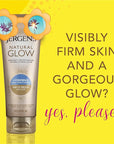 Jergens Natural Glow +FIRMING Self Tanner, Sunless Tanning Lotion for Fair to Medium Skin Tone, Anti Cellulite Firming Body Lotion for Natural-Looking Tan, 7.5 Ounce