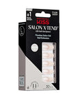 KISS Salon X-tend, Press-On Nails, Nail glue included, 'Trustfall', Beige, Long Size, Coffin Shape, Includes 30 Nails, 5Ml Led Soft Gel Adhesive, 1 Manicure Stick, 1 New Mini File, New Prep Pad