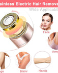 Facial Hair Removal for Women, Mini Hair Remover, Electric Razor Shaver Portable Bikini Epilator for Lips, Chin, Armpit, Peach Fuzz, Fingers, Neck, Cheek and USB Rechargeable (Pink)