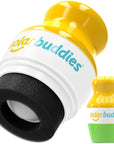 Solar Buddies Sunscreen Applicator - Single Green - Refillable Roll on Sponge Sunscreen, Suncream & Lotion Applicator For Kids, Adults & Families - Holds 3.4fl oz, Perfect Size for Travel