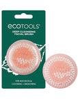 EcoTools Deep Cleansing Facial Brush, Manual Facial Cleansing Brush Exfoliates & Deeply Cleanses, Remove Makeup & Dry Skin, Eco-Friendly Face Brush for Cleansing, Color May Vary, 1 Count
