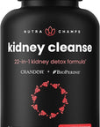 Kidney Cleanse Detox & Repair | 22-In-1 Kidney Health Supplement | Extra Strength 50:1 Cranberry Extract with Bioperine for Increased Absorption | Kidney & Urinary Tract Support & Flush Formula
