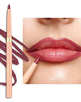 Oulac Pink Retractable Lipliner Pencil 2in1 Waterproof Makeup Crayon for Lip Liner and Eye Liner, Smooth and Creamy, Long Lasting Matte Finish, Vegan Beauty, 05 Dried Rose