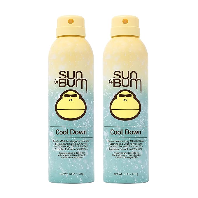 Sun Bum Cool Down Hydrating After Sun, 6 oz - After Sun Spray (2 Pack)