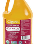 Cliganic Organic Jojoba Oil Bulk, Gallon Size 128oz, 100% Pure - Non-GMO