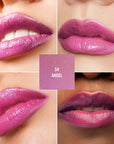 Oulac Moisture Mauve Pink Lip Gloss - 2 in 1 Shimmer Lipstick & Lip Balm, Long Lasting Hydrating, Juicy & Glossy finish, Smooth for Dry, Cracked and Chapped Lips, Vegan 2.2g/0.07oz (S04)