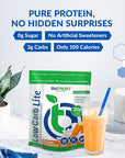 BioTrust Low Carb Lite, 20 Grams of Grass-Fed Whey Protein Isolate, 100 Calories, ProHydrolase Digestive Enzymes, Non-GMO, Free from Soy and Gluten, rBGH-Free (14 Servings) (Orange Cream)