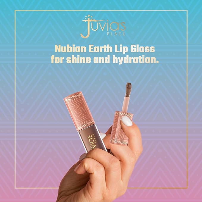 Juvia's Place Nubian Earth Lip Reflect Lip Gloss Nubian Nude - Non-sticky Lip Makeup, Hydrating Lip Gloss, Tinted Lip Gloss, Shine & Glow Lip Makeup, Beauty & Personal Care Products for Lips