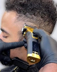 Supreme Trimmer 3-in-1 Barber Bundle | 2Spee Clipper, 2Spee Trimmer & Crunch Foil Shaver | Professional Beard Trimmer Men’s Hair Clipper Kit | (Gold)
