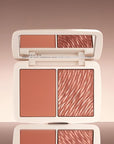 COVER FX Monochromatic Powder Blush Duo - Warm Impact Color