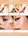 DAGEDA Blush Beauty Women Wand, Matte Liquid Cheek 0. (#02) 53oz