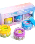 3-in-1 Dual-Color Sleeping Lip Mask Set – Blueberry, Grape & Lemon | Hydration & Repair for Dry Cracked Lips, Infused with Grape Seed Oil and Citrus Extracts for Rejuvenates Lips, 1.26 Fl Oz