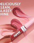COVERGIRL Clean Fresh Yummy Gloss Daylight Collection Lip Gloss, Hydrating, Glossy Shine, Vegan Formula, Sunshine Rays 20, 0.33oz