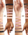2PCS 6 Colors Mini Naked Eyeshadow Palette Makeup with Brush Set Neutral Nude Eye Shadow Pink & Brown Matte Shimmer Make Up Pallet with Mirror Highly Pigmented Travel Size Gift Kit