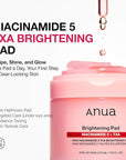 Anua Niacinamide 5 TXA Toner Pads – Hydrating Facial Pad for Even-Looking Skin Tone & Daily Radiance Care, Glow up Under-Eye with Tranexamic Acid, Korean Skin Care (210ml, 60 Pads)